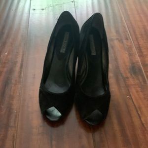 Banana republic suede black shoes size 10